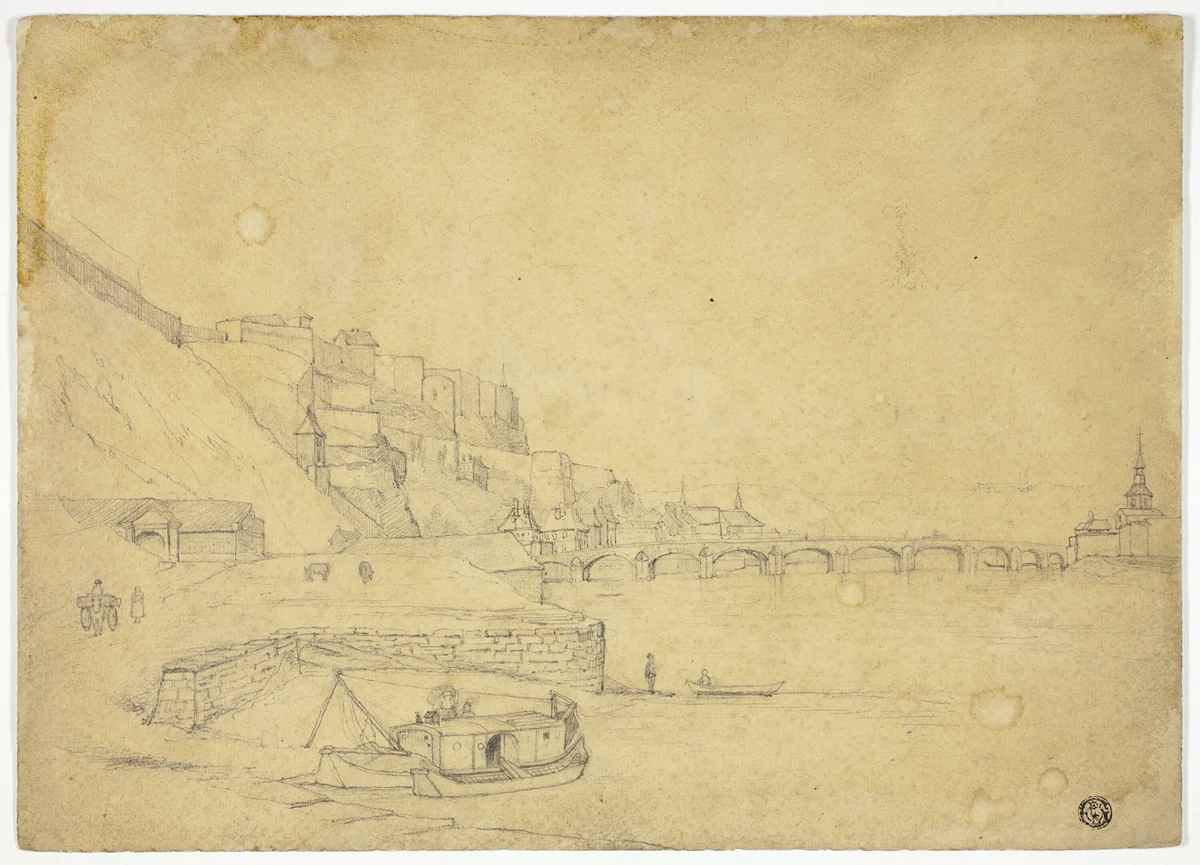Citadel at Namur by George Arthur Fripp or Alfred Downing Fripp, drawing, 1800-1899