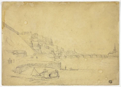 Citadel at Namur by George Arthur Fripp or Alfred Downing Fripp, drawing, 1800-1899