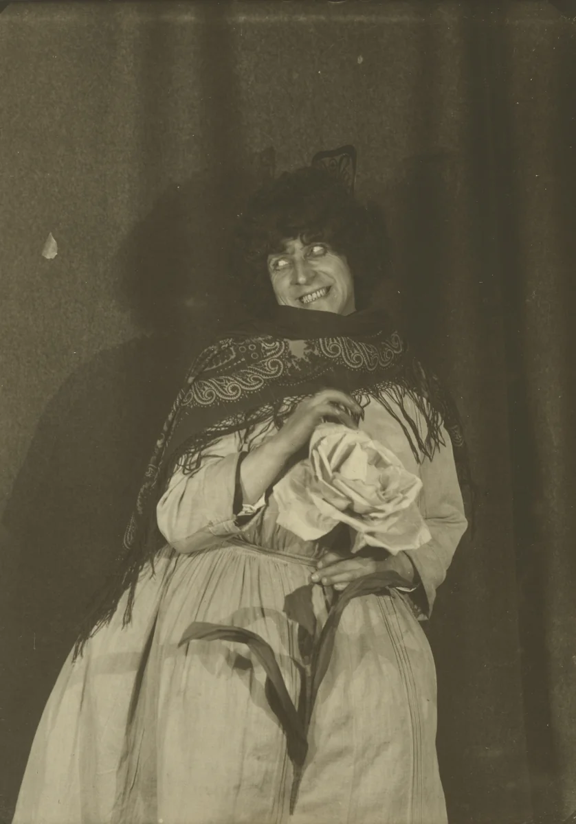 Untitled (self-portrait in drag) by Frantisek Drtikol, photograph, 1920
