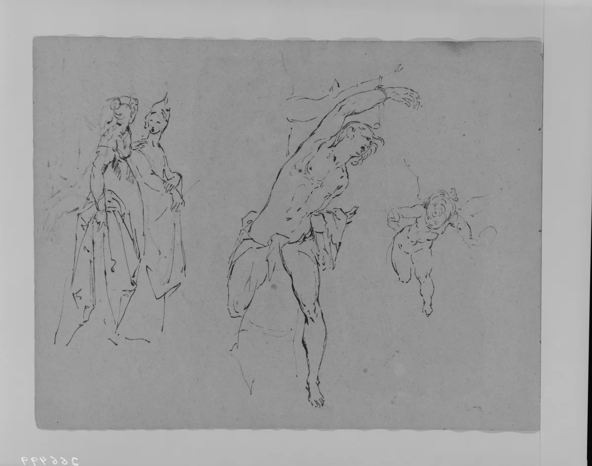 (From Sketchbook) by Thomas Sully, artwork, 1810-1820