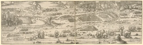 Siege of a Fortress by Albrecht Dürer, print, 1527