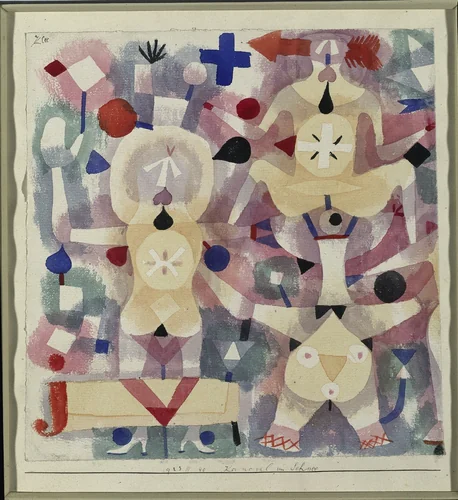 Carnival in the Snow by Paul Klee, drawing, 1923