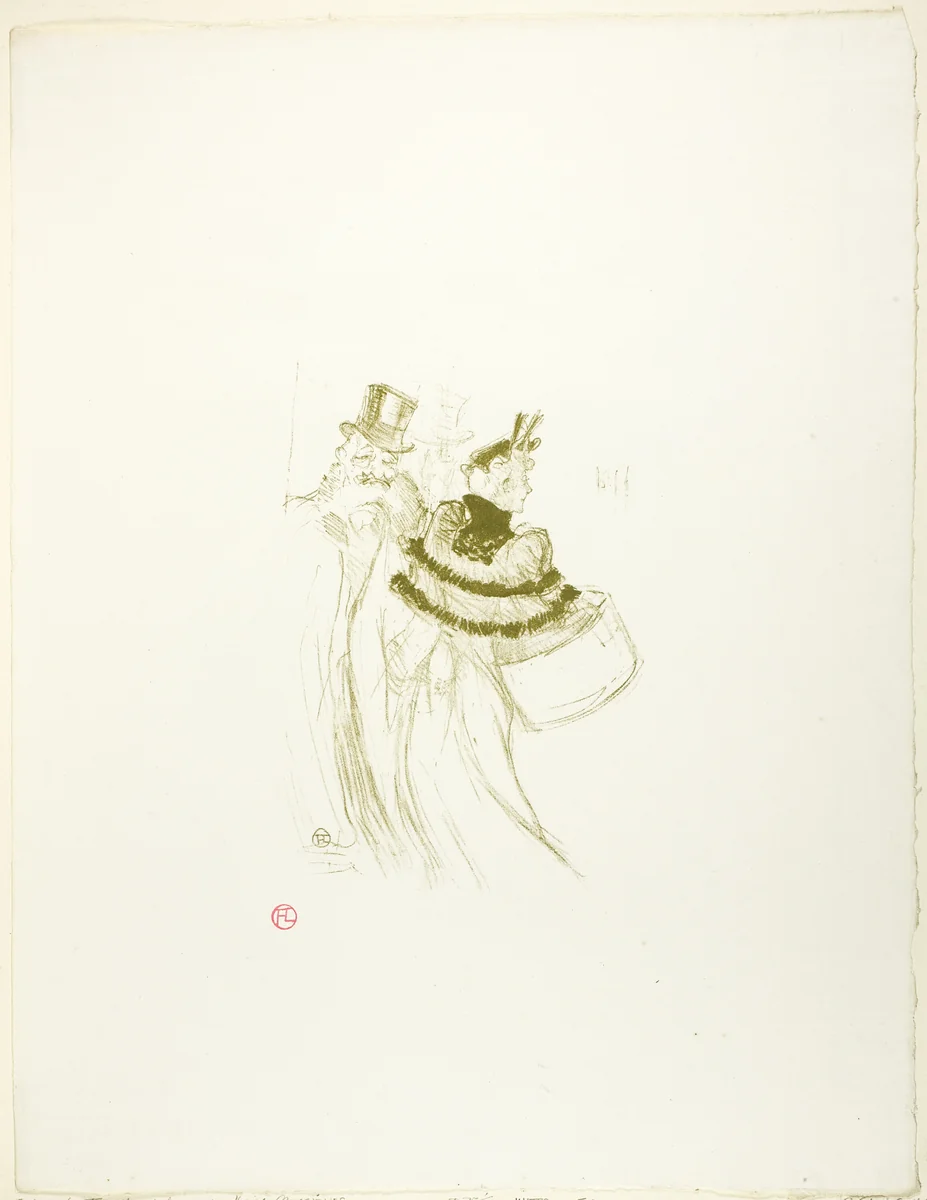 The Old Gentlemen by Henri de Toulouse-Lautrec, print, 1894