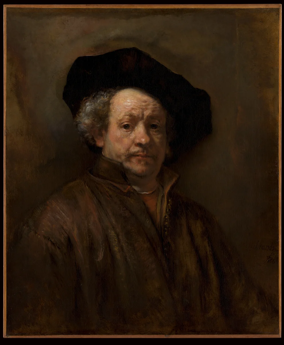 Self-Portrait by Rembrandt van Rijn, painting, 1660