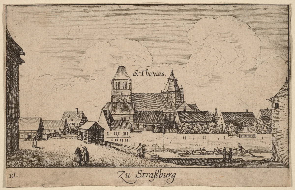 Strasbourg by Wenceslaus Hollar, print, 1635