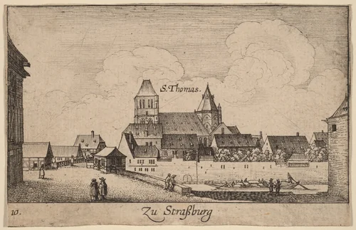 Strasbourg by Wenceslaus Hollar, print, 1635
