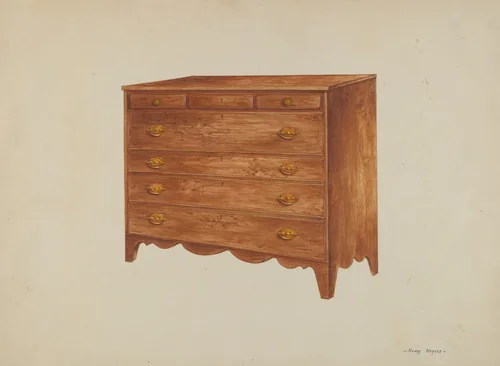 Chest by Henry Meyers, index of american design, 1938