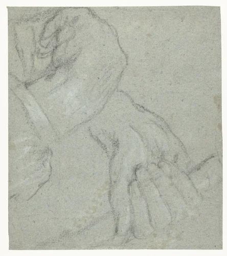 Twee handen by Anthony van Dyck, drawing, 1610-1641