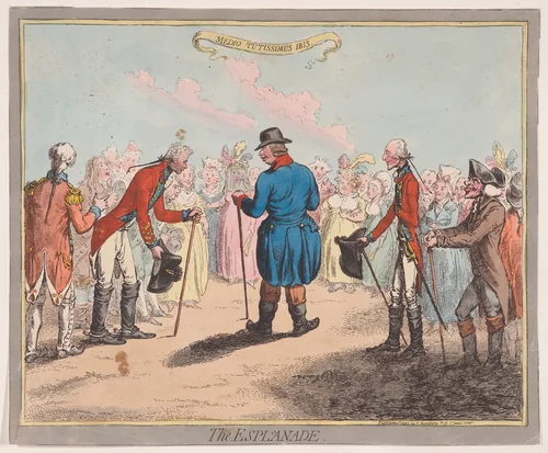 The Esplanade by James Gillray, print, 1797