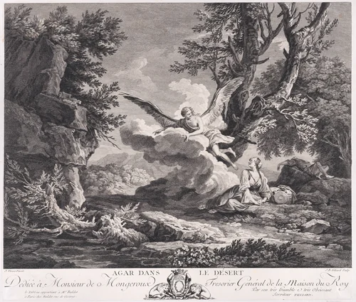 Hagar in the Desert by Joseph Vernet, print, 1765-1775