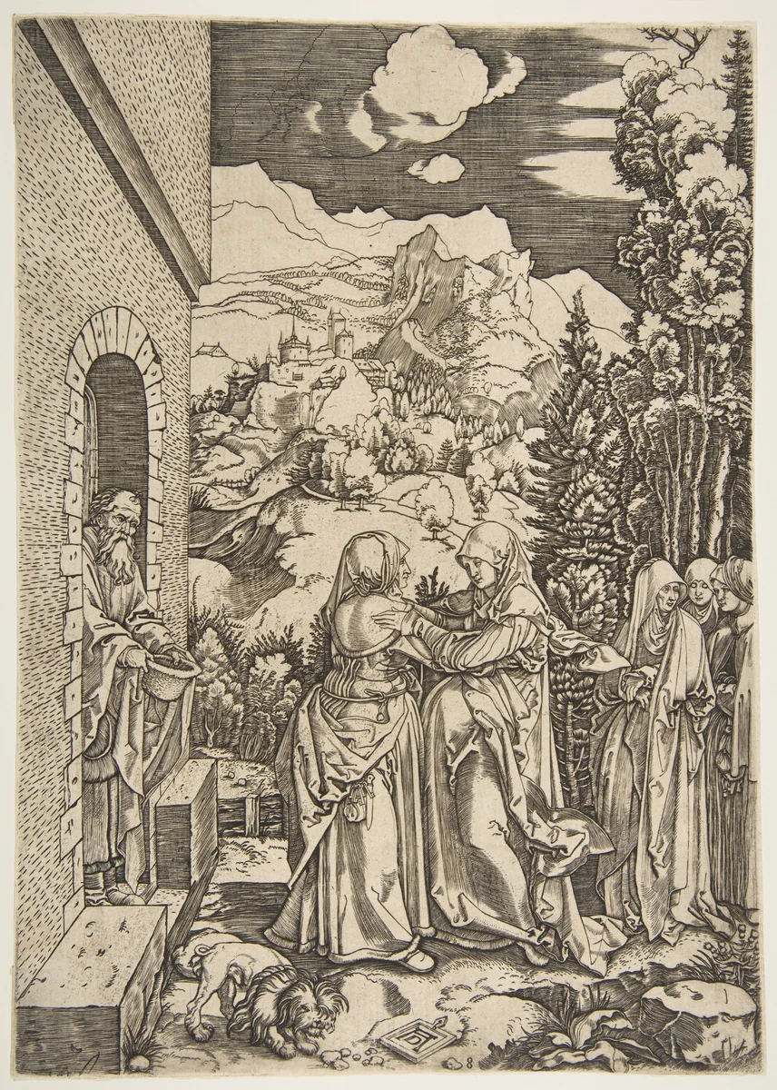The Visitation, from "The Life of the Virgin" (copy) by Albrecht Dürer, print, 1504-1511