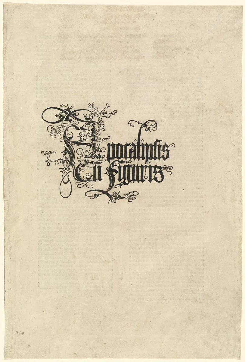 Title Page by Albrecht Dürer, print, 1498