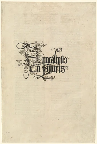 Title Page by Albrecht Dürer, print, 1498
