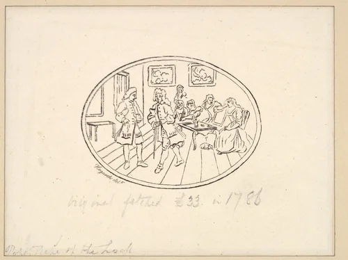 The Rape of the Lock by William Hogarth, print, 1800-1900