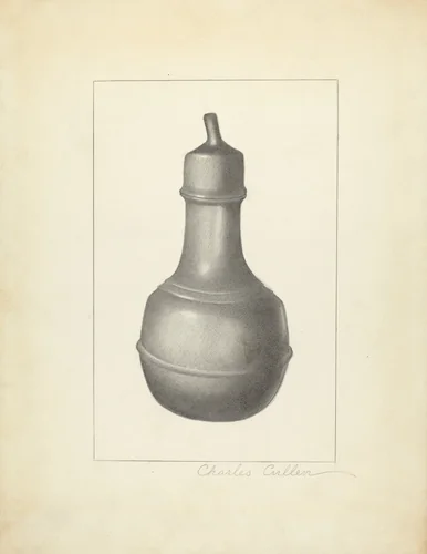 Pewter Nursing Bottle by Charles Cullen, index of american design, 1935-1942