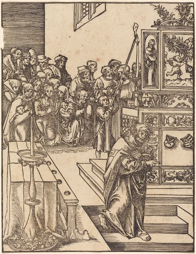 Saint John the Evangelist by Lucas Cranach, print, 1472-1553