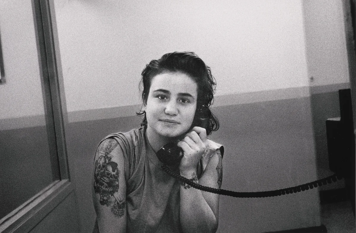 Chaos in County Jail by Jim Goldberg, photograph, 1992