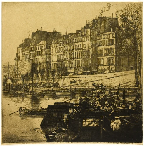 La Cité, Paris by Donald Shaw MacLaughlan, print, 1907