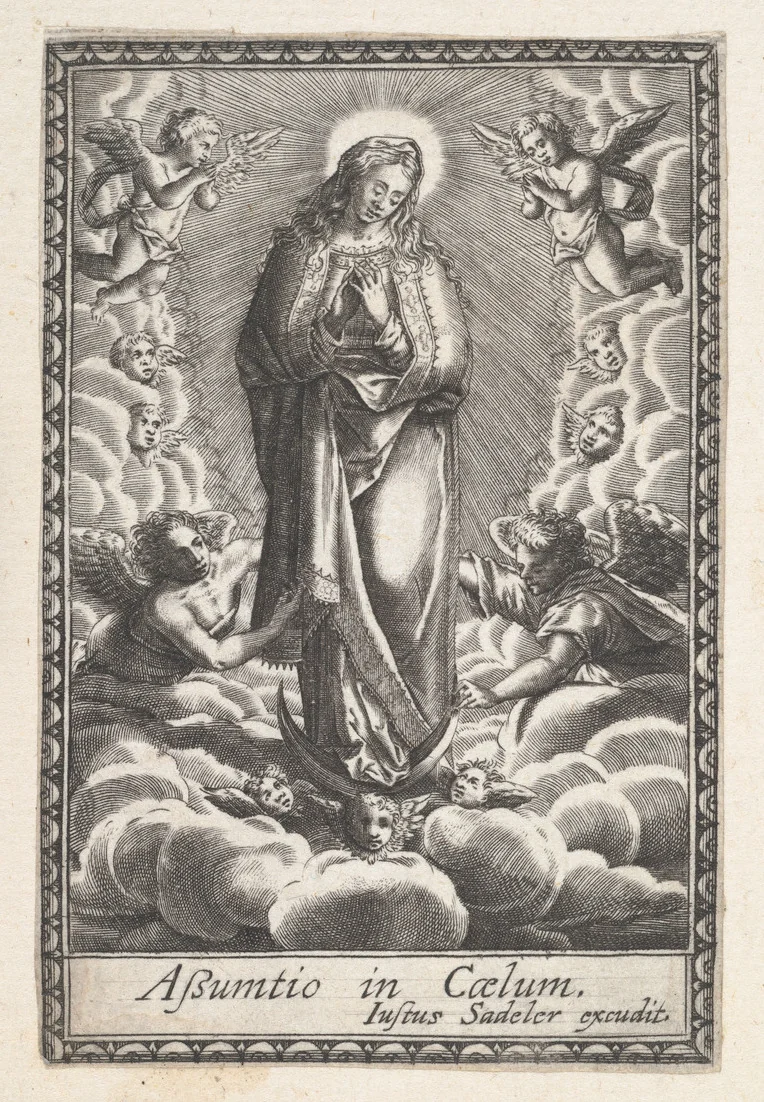 Assumption of the Virgin by anonymous, print, 1578-1625