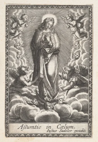 Assumption of the Virgin by anonymous, print, 1578-1625