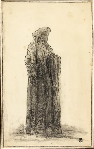 Jewish High Priest by Adam Sandor Ehrenreich, drawing, 1804-1840
