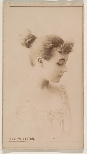 Nevieve Lytton, from the Actresses series (N245) issued by Kinney Brothers to promote Sweet Caporal Cigarettes by Kinney Brothers Tobacco Company, photograph, 1890
