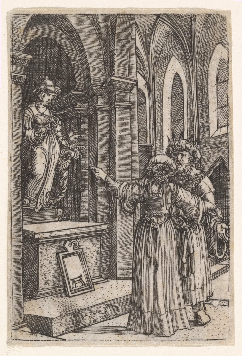 Solomon's Idolatry by Albrecht Altdorfer, print, 1475-1538