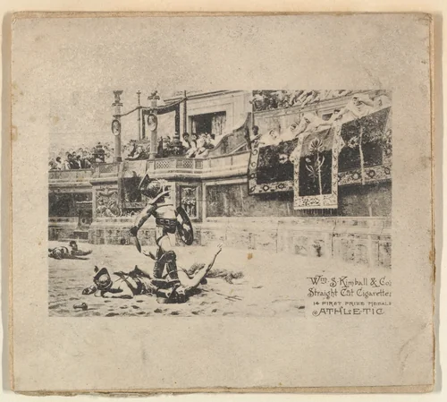 Athletic, from the Sports and Art Subjects series (N197) issued by Wm. S. Kimball & Co. by William S. Kimball & Company, print, 1886-1893