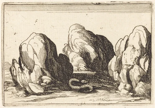 Serpent by Jacques Callot, print, 1628