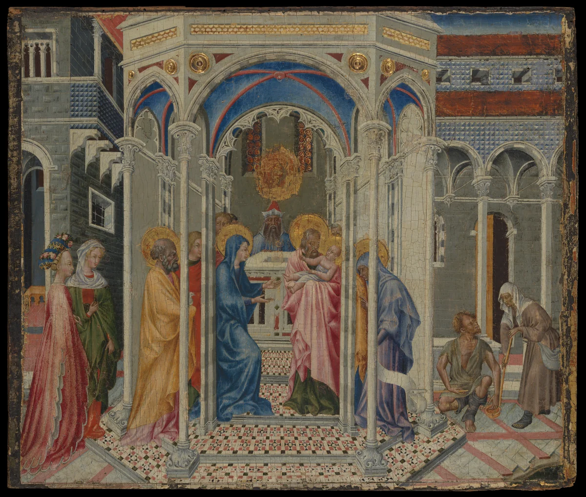The Presentation of Christ in the Temple by Giovanni di Paolo, painting, 1430-1440