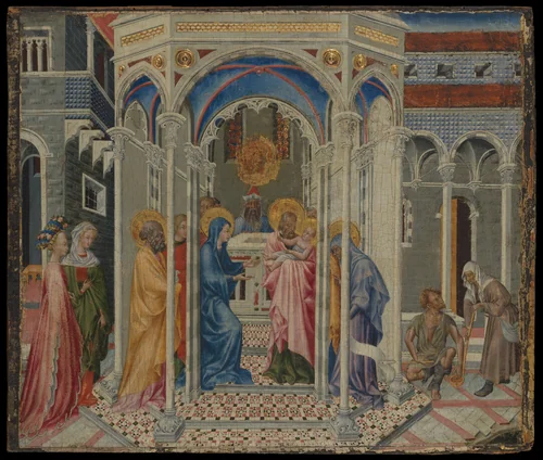 The Presentation of Christ in the Temple by Giovanni di Paolo, painting, 1430-1440