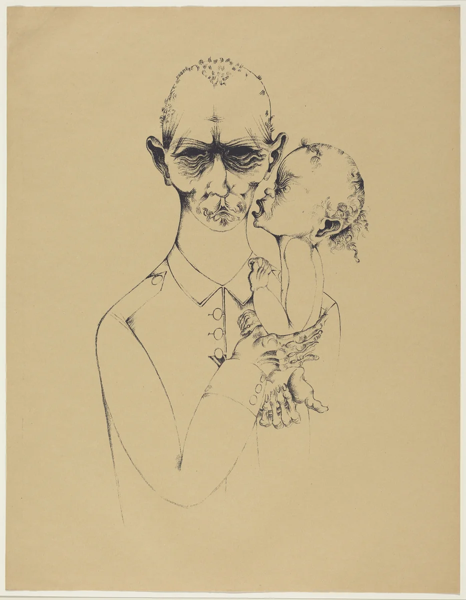 Der Vater (The Father) by Heinrich Hoerle, portfolio, 1920