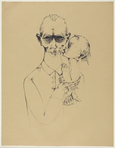 Der Vater (The Father) by Heinrich Hoerle, portfolio, 1920