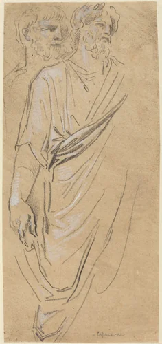 Studies of a Classical Figure by Giovanni Battista Cipriani, drawing, 1727-1785
