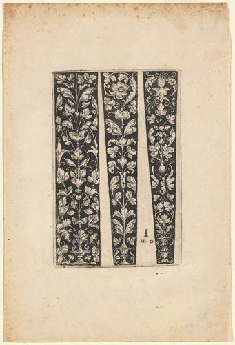Ornament for Dagger Sheath by Daniel Hopfer, print, 1510-1520