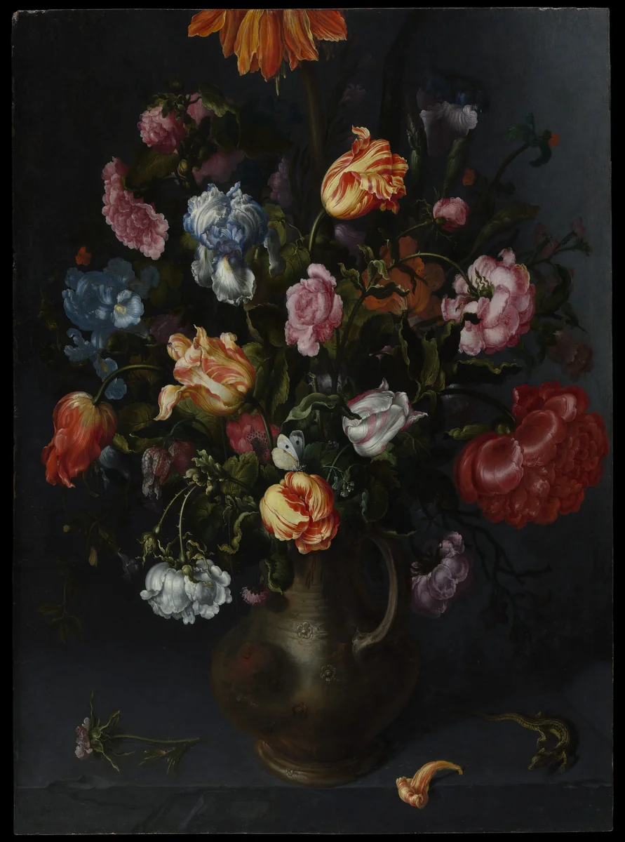 A Vase with Flowers by Jacob Vosmaer, painting, 1613