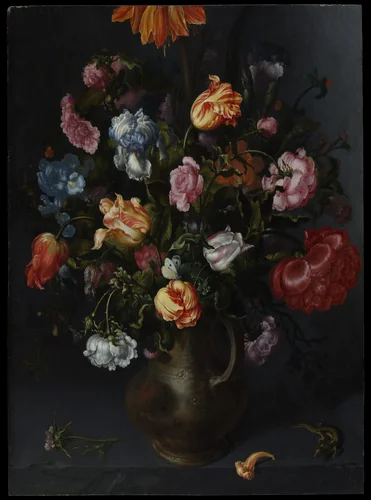 A Vase with Flowers by Jacob Vosmaer, painting, 1613