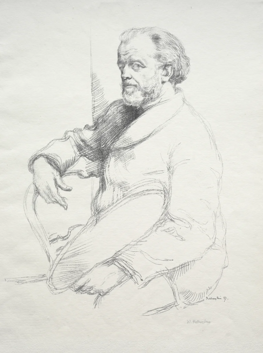 Henri Fantin-Latour by William Rothenstein, print, 1897