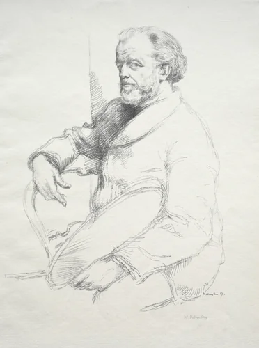 Henri Fantin-Latour by William Rothenstein, print, 1897