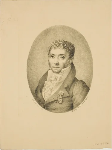 Portrait of a Man by Jacques Louis Constant Le Cerf, print, 1817
