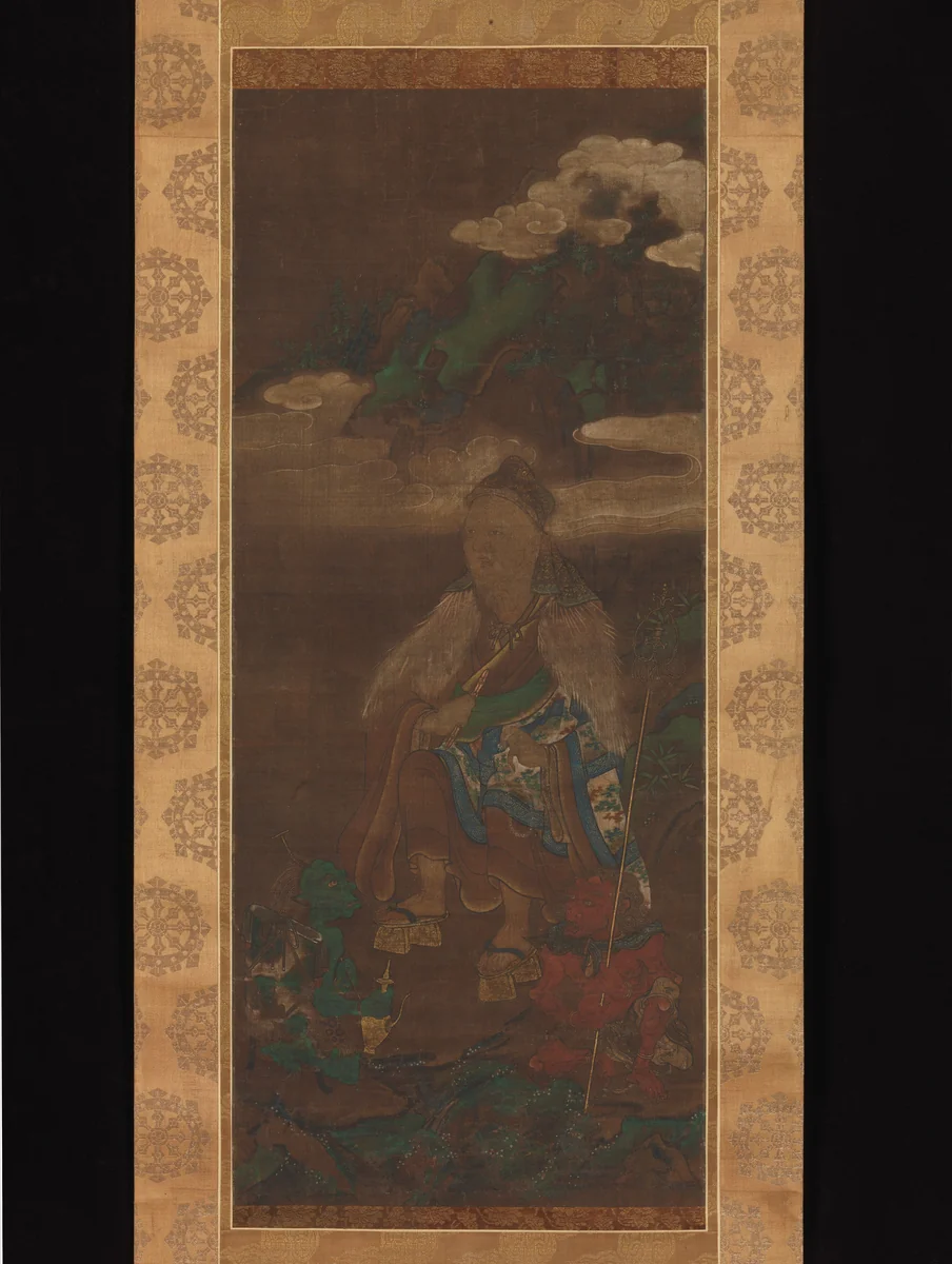 Portrait of En no Gyōja by Jakusai (寂済), painting, 1371-1499