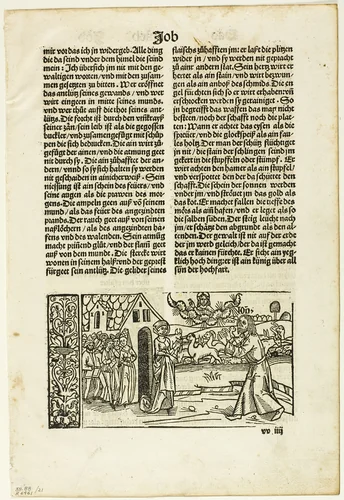 Illustration from the 14th German Bible, plate 21 from Woodcuts from Books of the XVI Century by Unknown Artist, print, 1518