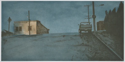 20th and Mississippi–Night by Robert Bechtle, print, 2002