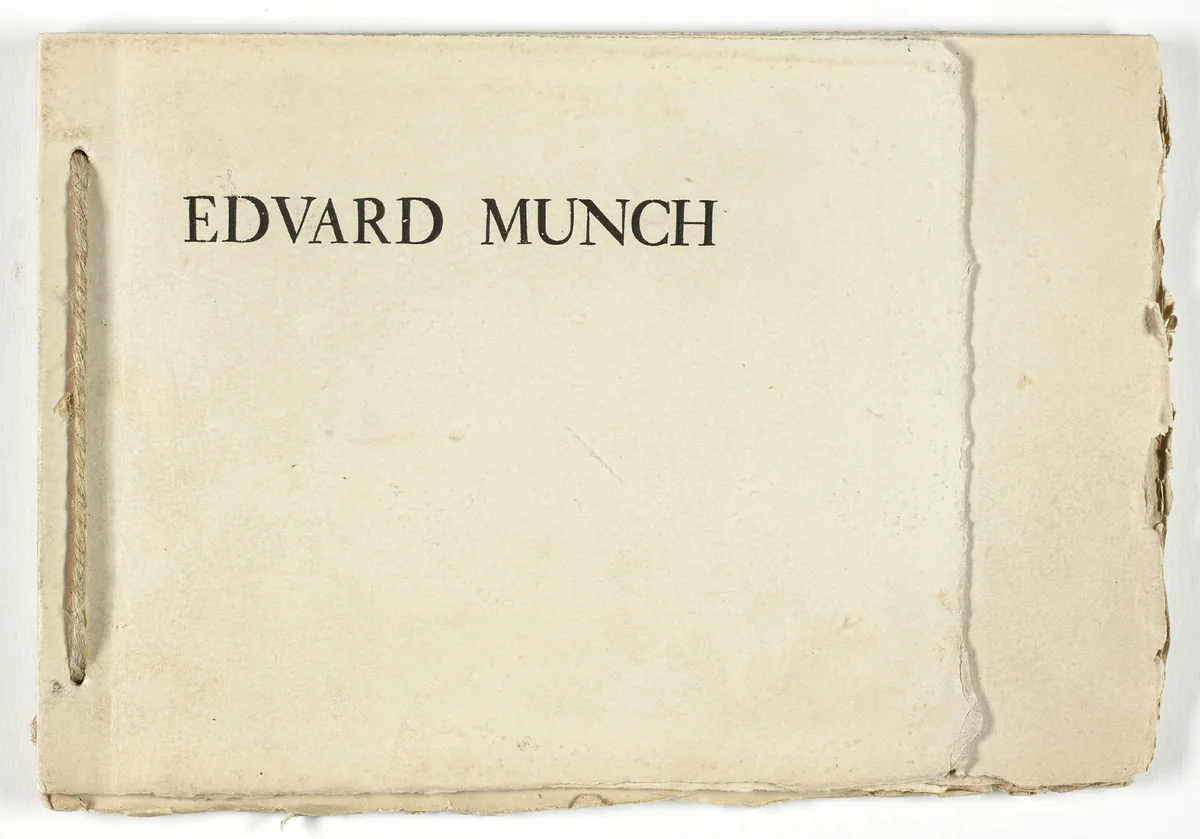 Text, from Meier-Graefe portfolio by Edvard Munch, book, 1895
