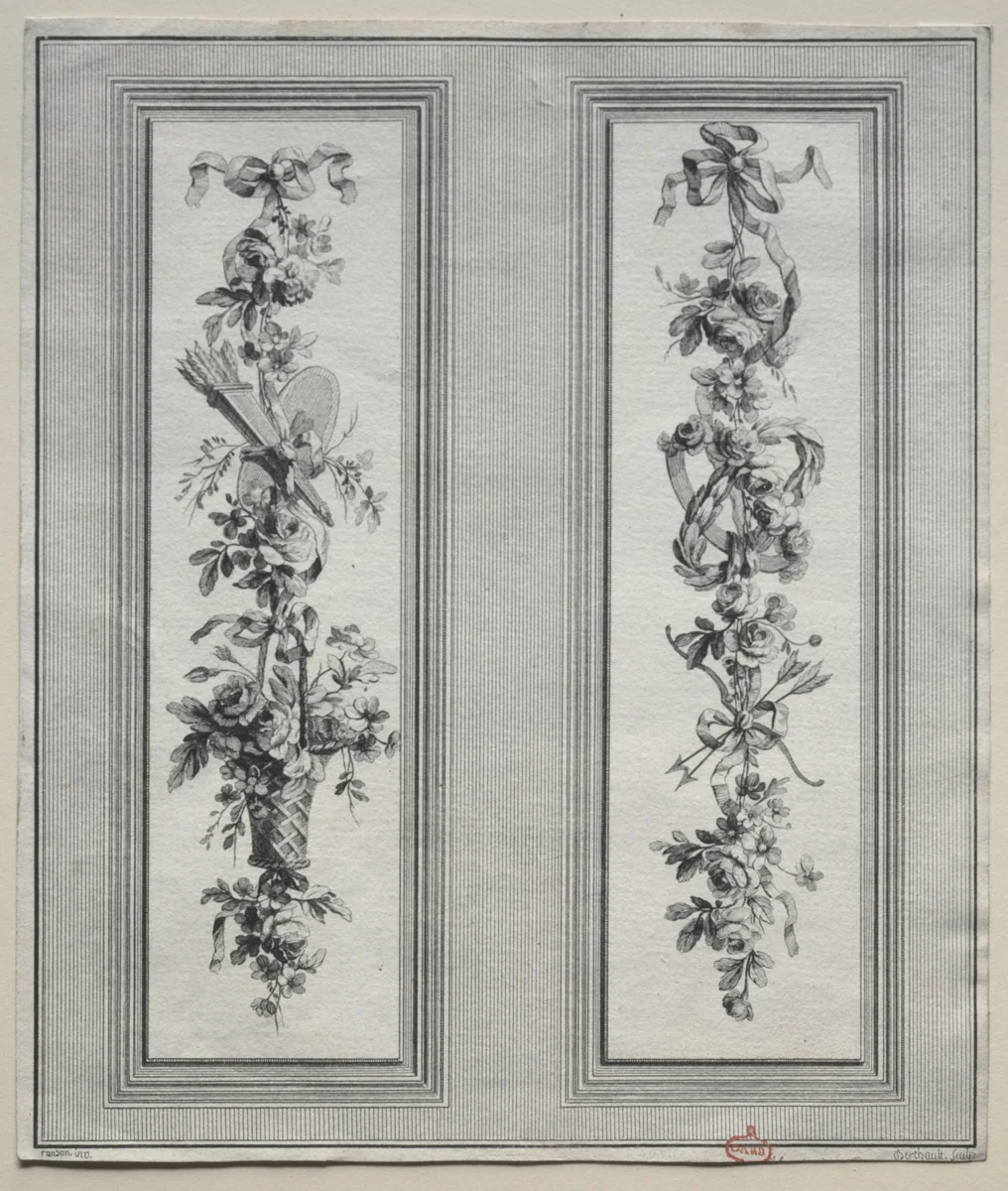 Garden Ornament by Pierre Gabriel Berthault, print, 1768-1800