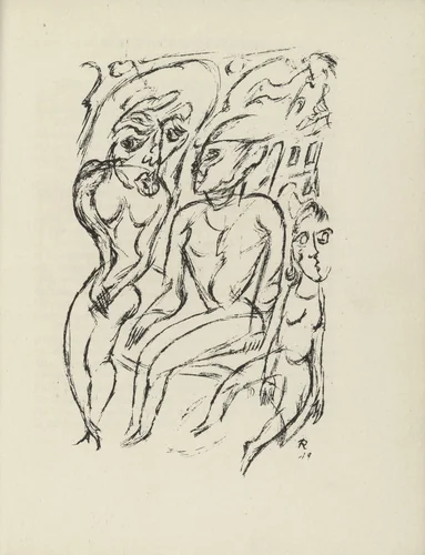 Plate (facing page 40) from Das graphische Jahrbuch (The Print Yearbook) by Walter Ruttmann, illustrated book, 1920