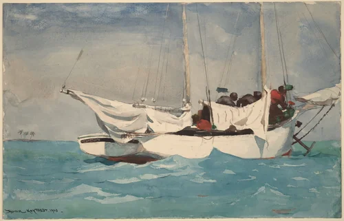 Key West, Hauling Anchor by Winslow Homer, drawing, 1903