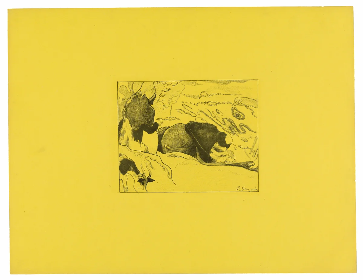 The Laundresses, from the Volpini Suite by Paul Gauguin, print, 1889