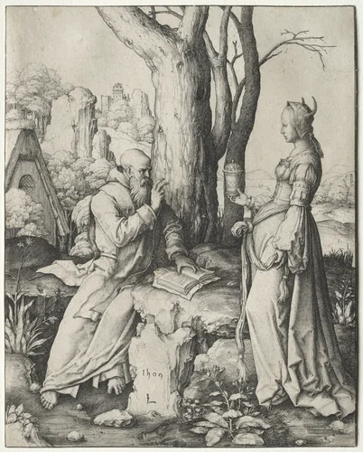 The Temptation of St. Anthony by Lucas van Leyden, print, 1509