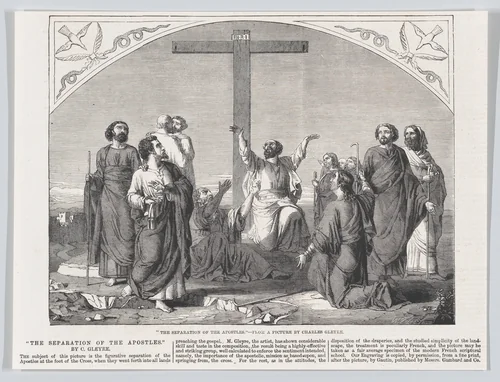 The Mission of the Apostles, from "Illustrated London News" by William Luson Thomas, print, 1865